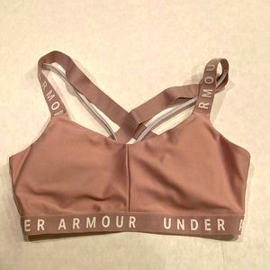 Under armour pink sports bra